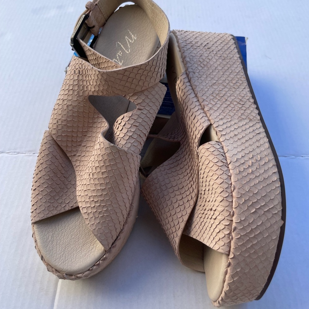 Matisse Runaway Leather Platform Sandals Flatform | Worn Once | $135 Retail | 10 - Picture 3 of 5